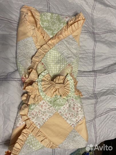 Конверт одеяло на выписку весна-лето