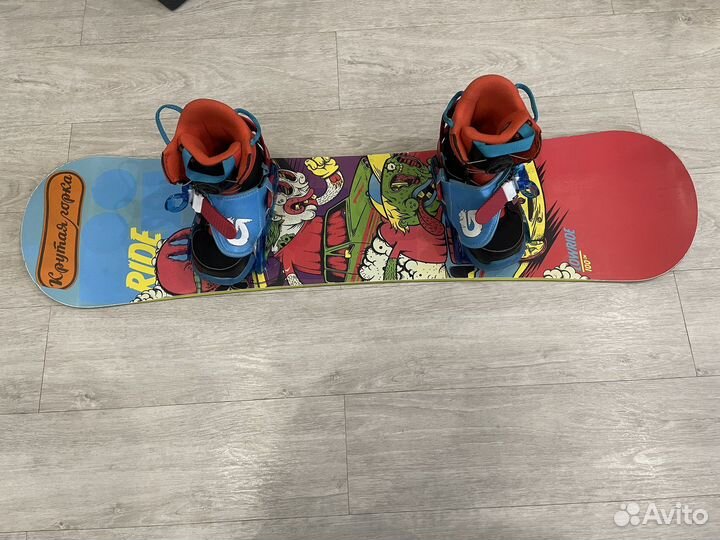 Сноуборд детский burton, ride комплект