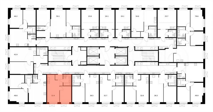 1-к. квартира, 32,6 м², 13/33 эт.