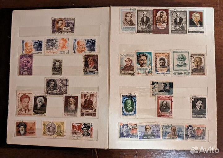 Альбом с марками. Знаменитые люди, космос