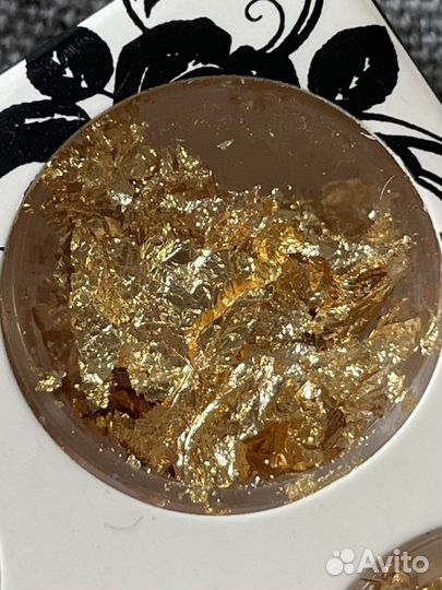 Золото серебро поталь для ногтей ногтевой декор