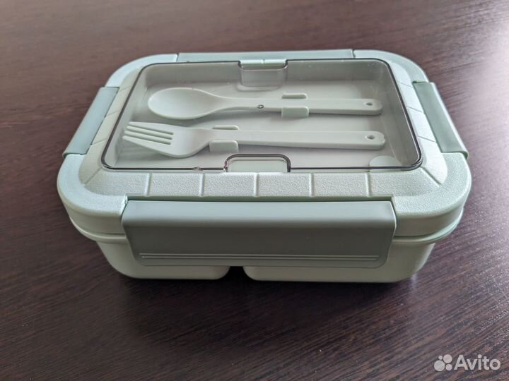 Ланч бокс 1500мл с ложкой и вилкой