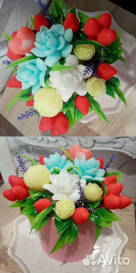 Мыло ручной работы букеты