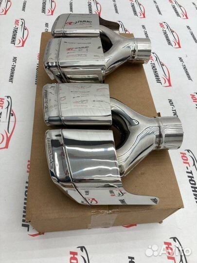 Насадки Mercedes Benz 63 ромбовидные с гравировкой