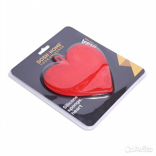 Губка силиконовая irsa, сердце