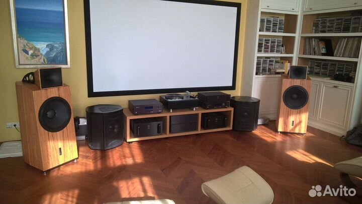 Установка домашнего кинотеатра, стереосистемы