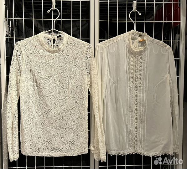 Рубашки, блузки, кофты белые и экрю