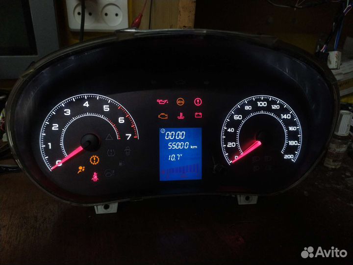 Комбинация щиток панель приборов Гранта Калина 2