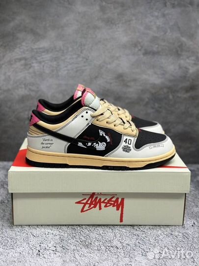 Кроссовки мужские Nike sb dunk low Stussy