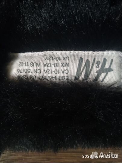 Искусственная шубка короткая размер 146/152