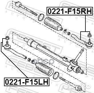 Наконечник рулевой правый 0221F15RH Febest