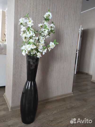 Ваза большая напольная IKEA + цветы