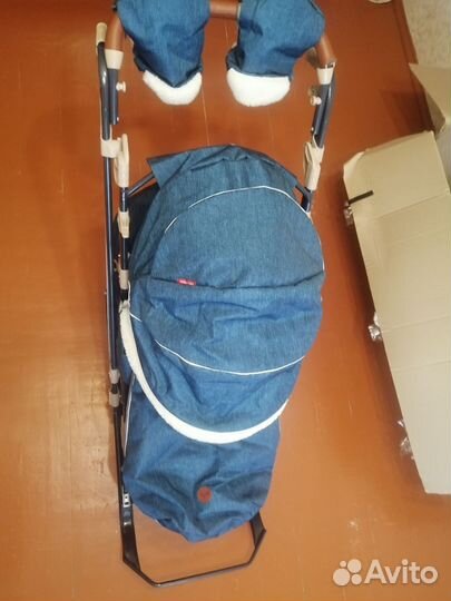 Детские санки коляска ника