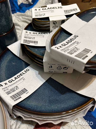 Посуда Икеа гладелиг