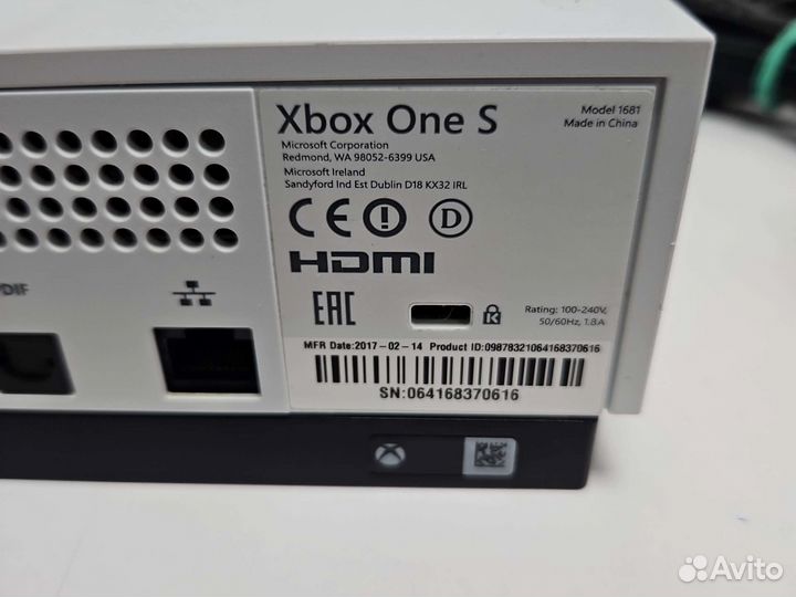 Xbox One S 500gb. С гарантией
