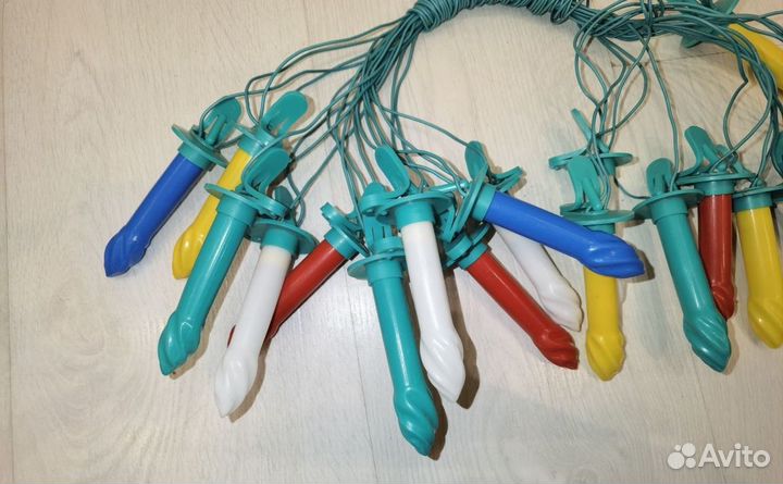 Советская елочная Свечи на прищепках