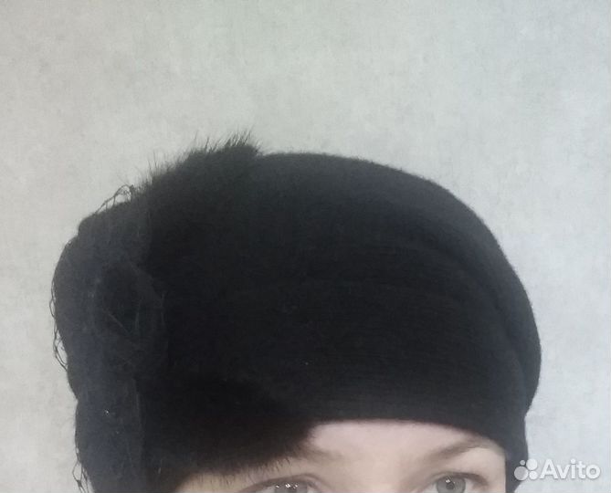 Берет и шарф набор женский