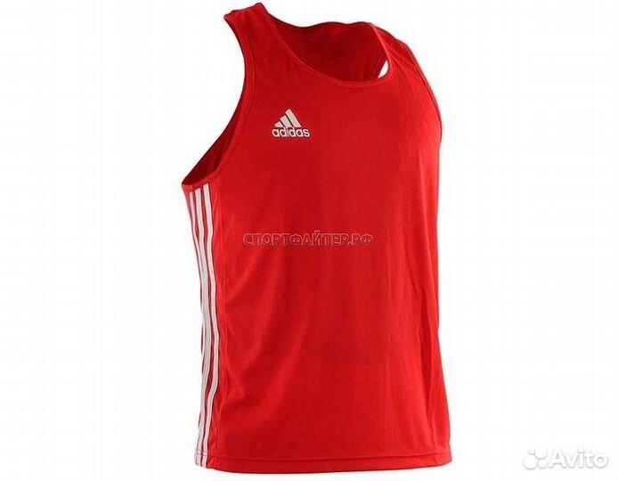Майка боксерская Adidas Top Punch Line - красная