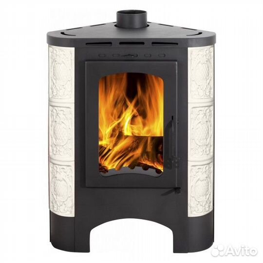 Печь Экокамин Бавария Угловая Радиус изразцовая Ба