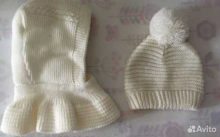 Шапки для девочки 0-6 месяцев