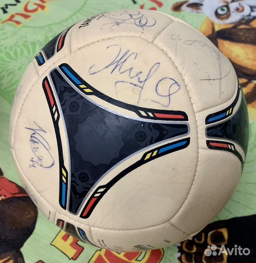 Мяч с автографами футболистов фк Кубань Adidas