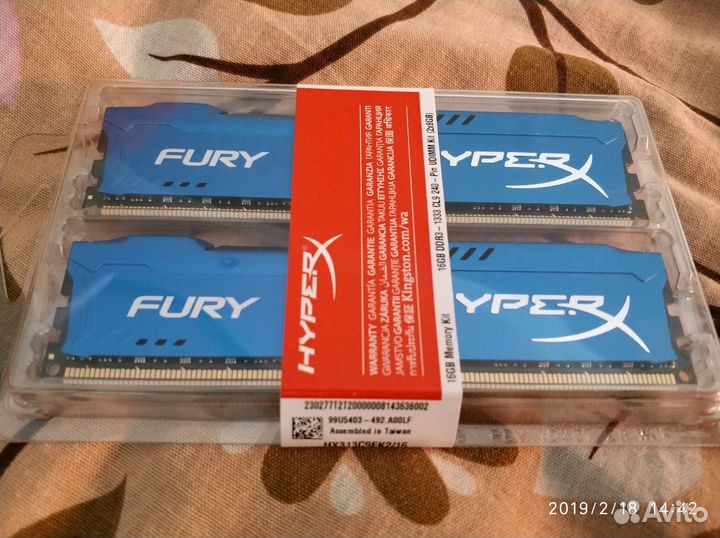 Оперативная память Kingston HyperX Blue Series (HX