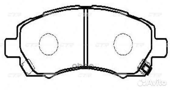 Колодки тормозные передние GK0989 CTR