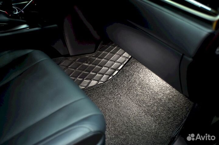 3D коврики из экокожи Lexus