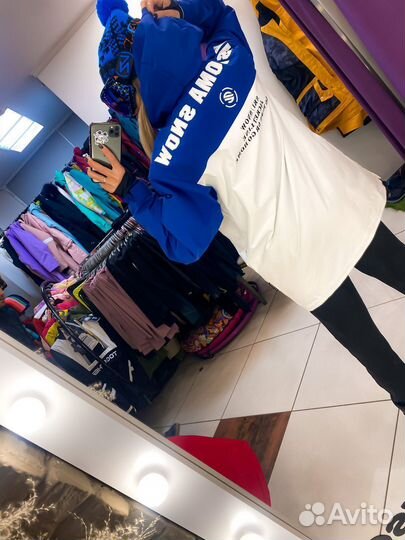 Анорак горнолыжный\сноубордический синий