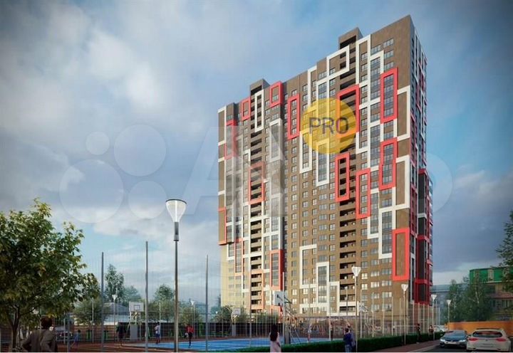 2-к. квартира, 62,8 м², 24/25 эт.