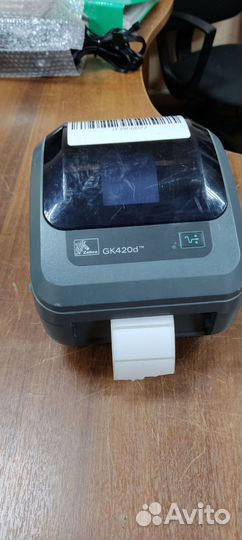Термо принтер этикеток Zebra GK420d(В комплекте бл