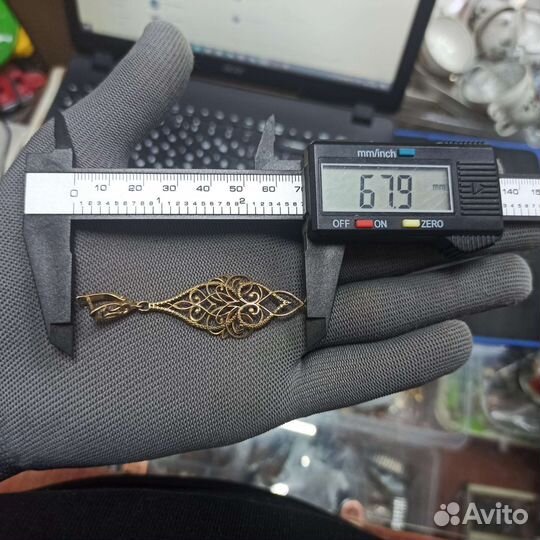 Серебряные Серьги С Позолотой Проба 925 Ретро