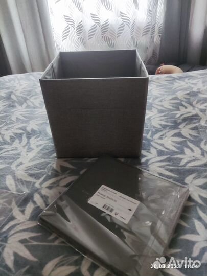 Текстильная коробка-органайзер для вещей