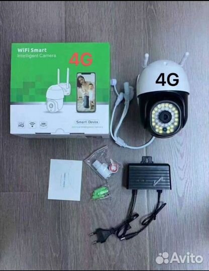 Поворотная 4G камера видеонаблюдения с сим V380Pro