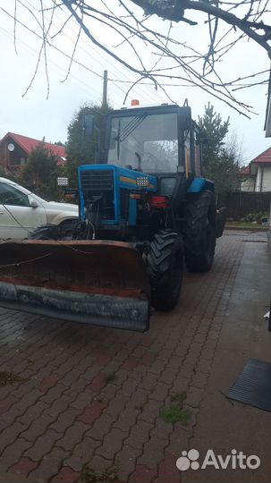 Мтз 82 с отвалом и щёткой