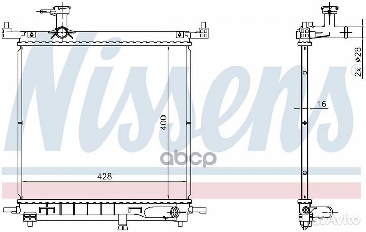 Nissens Радиатор системы охлаждения nissan micr