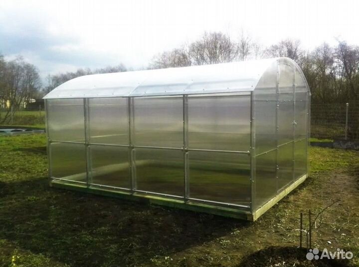 Прямостенная теплица 4 метра