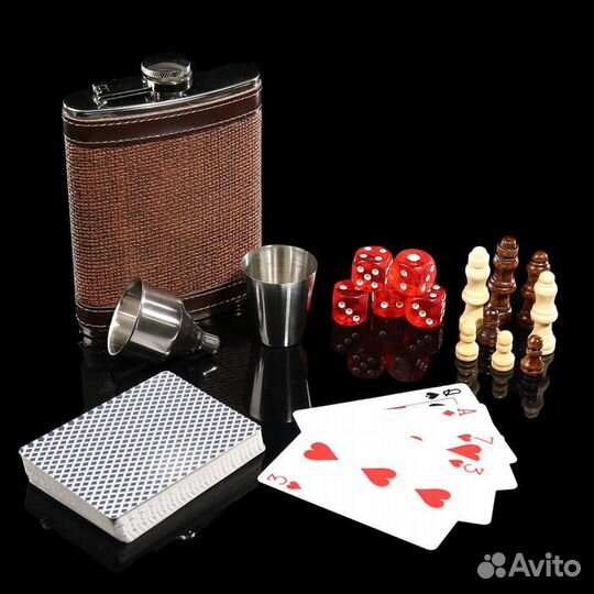 Набор подарочный 6 в 1: шахматы, 18х24 см