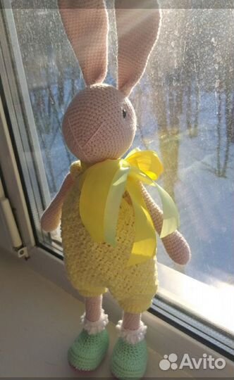 Мягкая игрушка заяц ручной работы