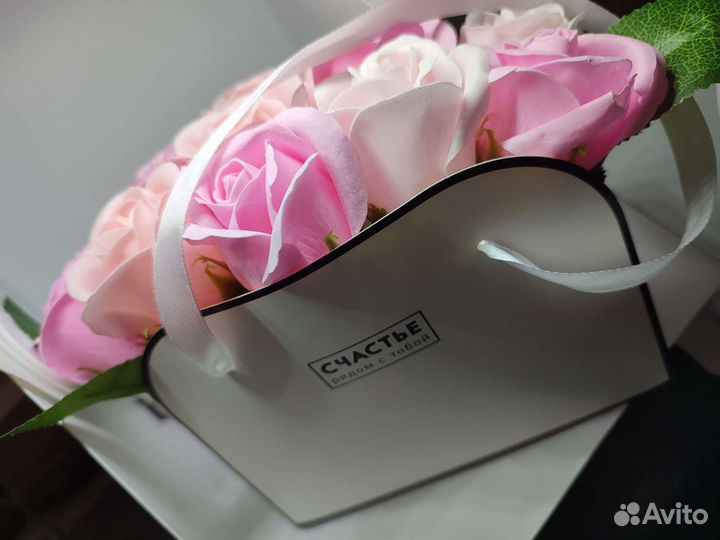 Букет из мыльных роз