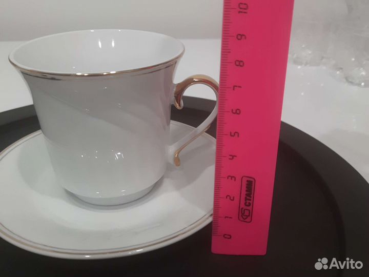 Чашка с блюдцем чайная пара