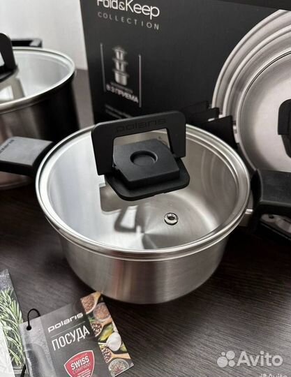 Набор кастрюль polaris новый