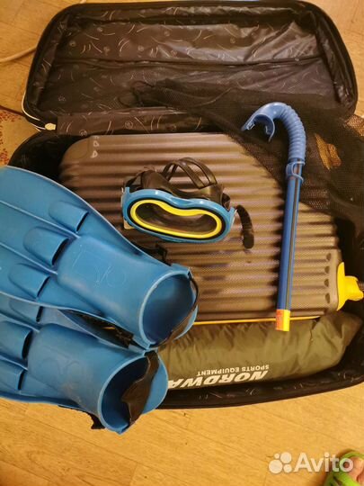 Маска трубка ласты