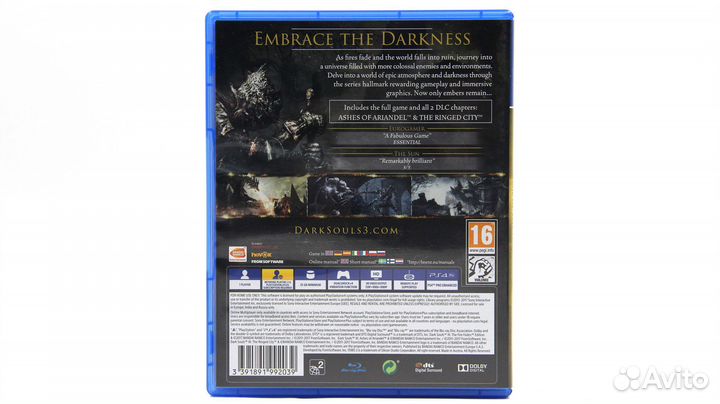 Dark Souls III The Fire Fades Edition для PS4