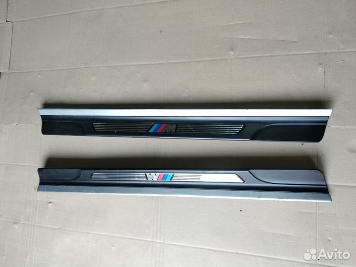 Накладки порогов бмв Е46 купе М