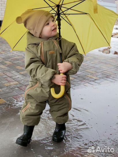 Утеплённый комбинезон для новорожденных