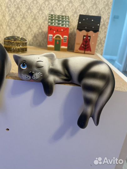 Кошки керамика фигуры ручная работа