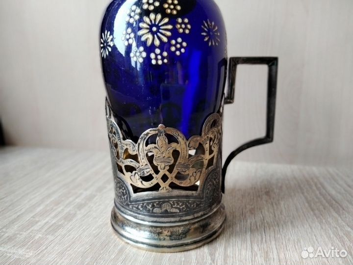 Подстаканник Кубачи СССР серебро875 антикварный