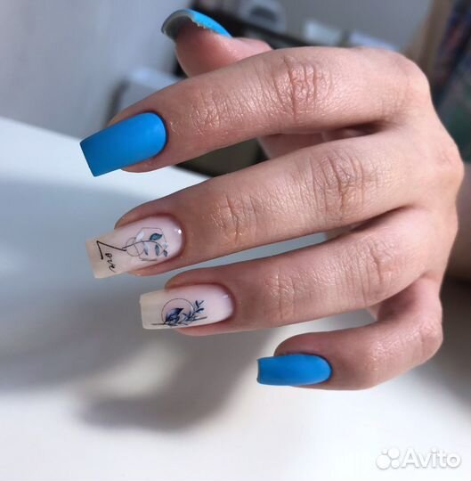 Маникюр укрепление гелем шеллак наращивание ногтей