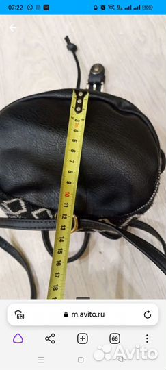 Кожаный рюкзак мини женский